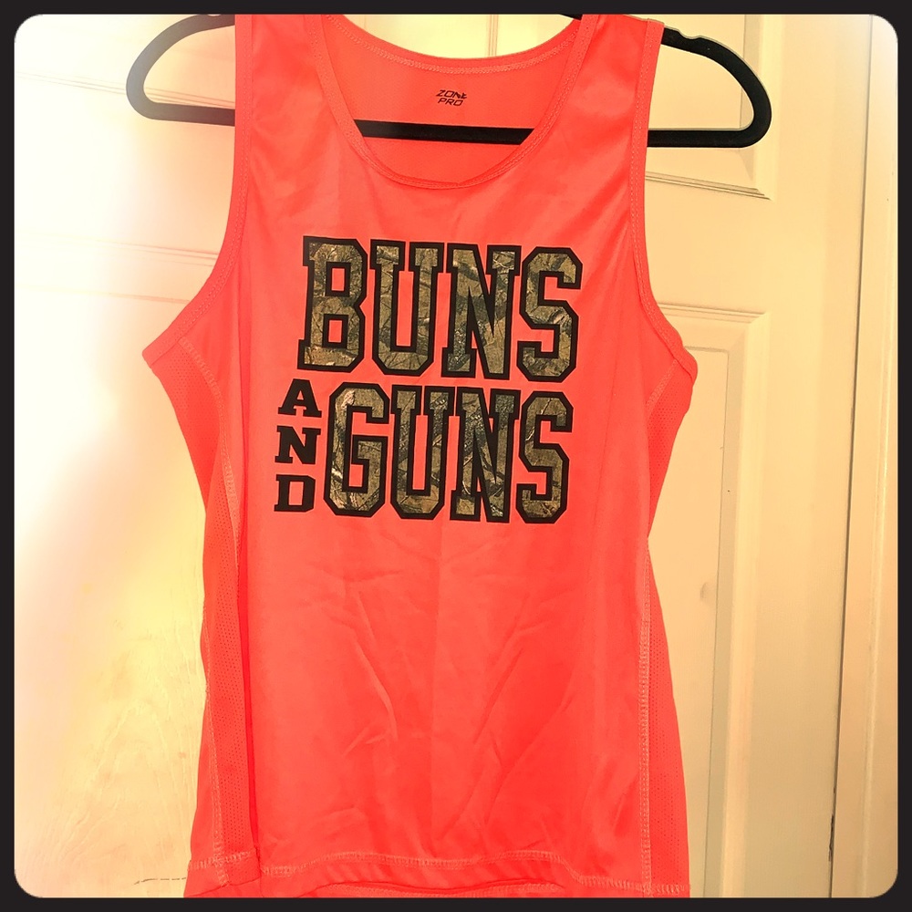 Buns and Guns Zone Pro Tank Top - Size Med/Large